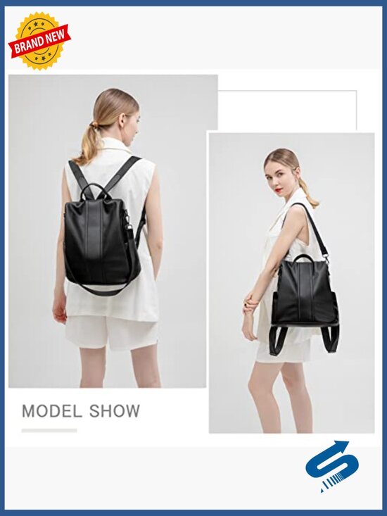 Waterproof Nylon Anti-Theft Backpack Purse Lightweight Shoulder Bag Travel main image 5